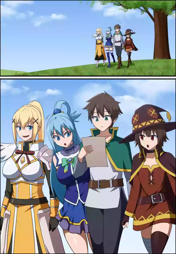 Kazuma Satou / Aqua / Megumin / Darkness 1-3 cover