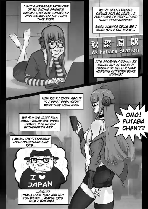 Futaba meets a foreigner