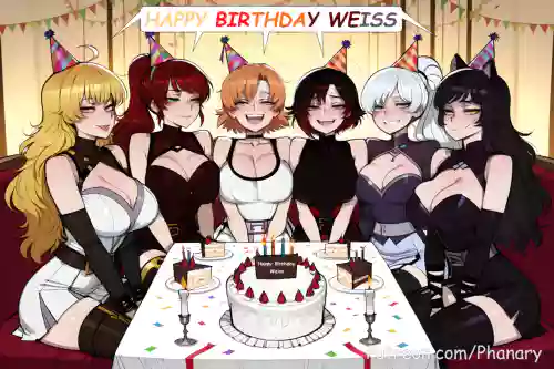 Weiss(Futa) x RWBY Girls Happy Birthday!