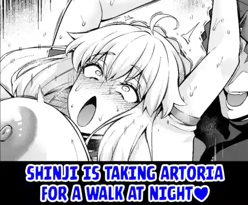 Arutoria, Shinji to yoru no sanpo❤ | Shinji is Taking Artoria For a Walk at Night❤