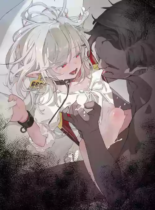 Toraware no Kyūketsuki Elika Chō〇 Chikubi-zeme & Kairaku-ochi 【Manga 4p・Irasuto 1-mai + Sabun・Dezain Rafu】