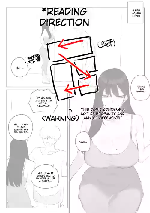 Comic about giving proper discipline to the downstairs neighbor lady...