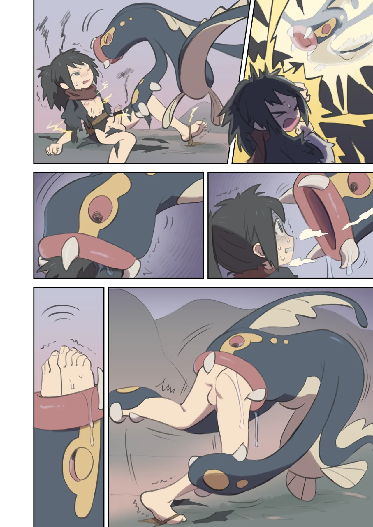 Shibirudon ni Henshin shita Metamon to Teru (Ponytail ver) no VORE Manga page 2 full
