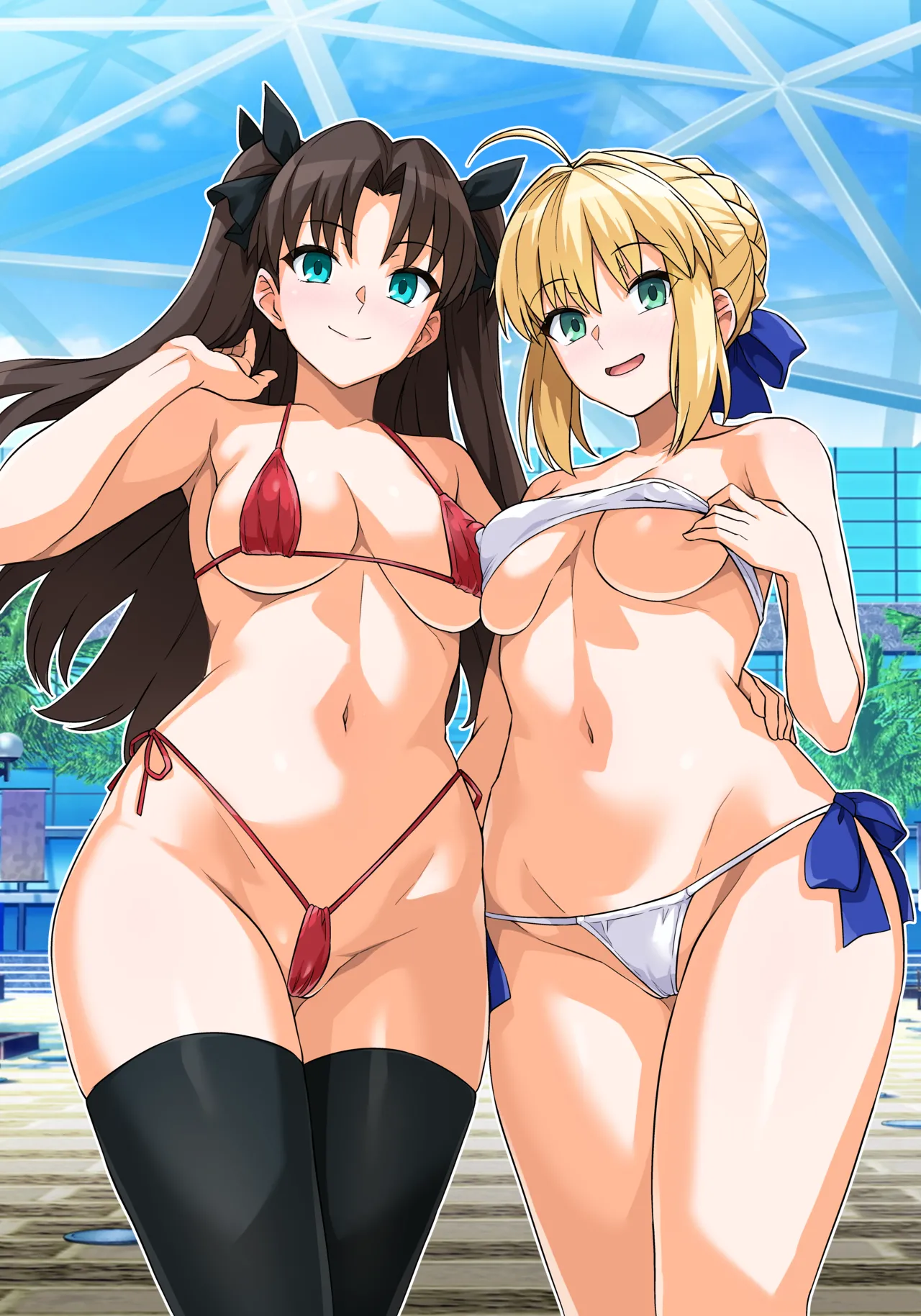 Saber-san Yarimoku Nanpamachi Pool Hen page 2 full