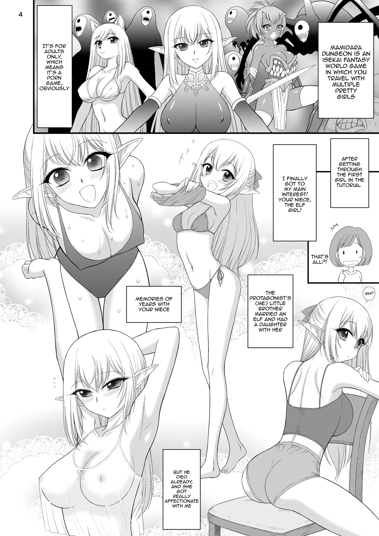 Mami no Meikyuu Meikko Elf Hen | Mami's Dungeon - Elf Niece page 4 full
