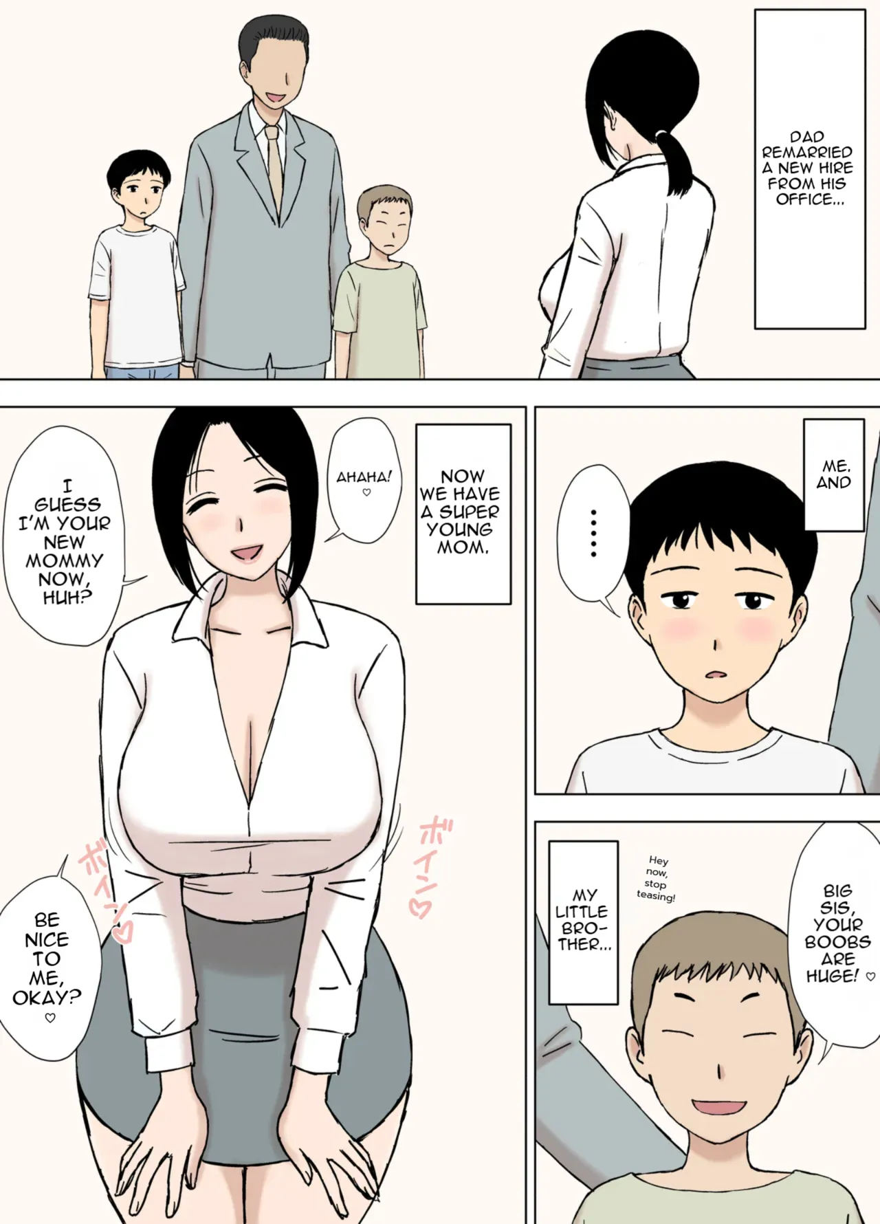 Bakunyuu Mama to Giri no Musuko-tachi | Busty Mom and Her Stepsons page 2 full