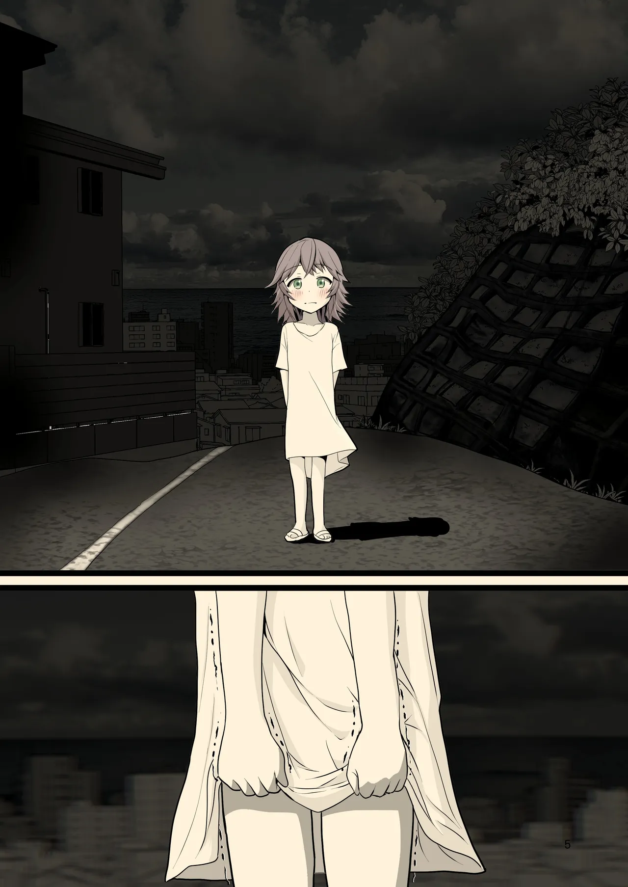 Yoru ni Roshutsu Shoujo wa | 在夜晚露出的少女 page 5 full